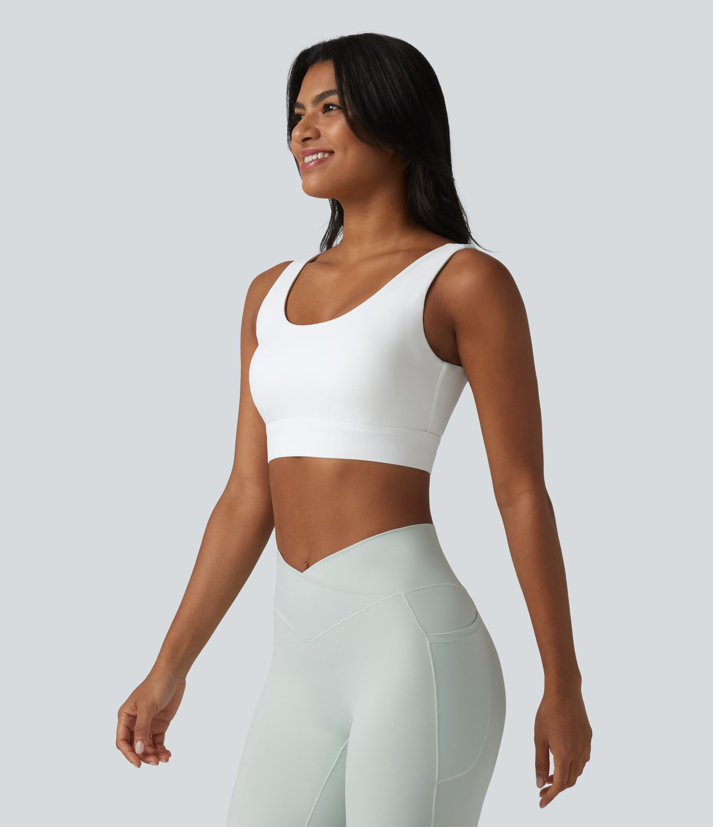 Women\u2019s Halara Ultrasculpt\u2122 Medium Support Backless Adjustable Buckle Built-in Bra Trai... | HALARA
