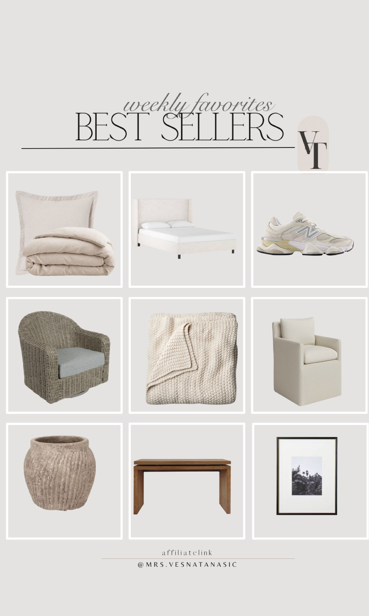 This week’s best sellers and some are on sale too! Take advantage of the presidents day sales! 

#home #consoletable #sneakers #newbalance #bedding #bed #walmart #patiofurniture #patio #walmartfinds #frames #target #targetstyle #amazon #founditonamazon #wayfair @wayfair @target @amazon 

#LTKHome #LTKMostLoved #LTKSaleAlert