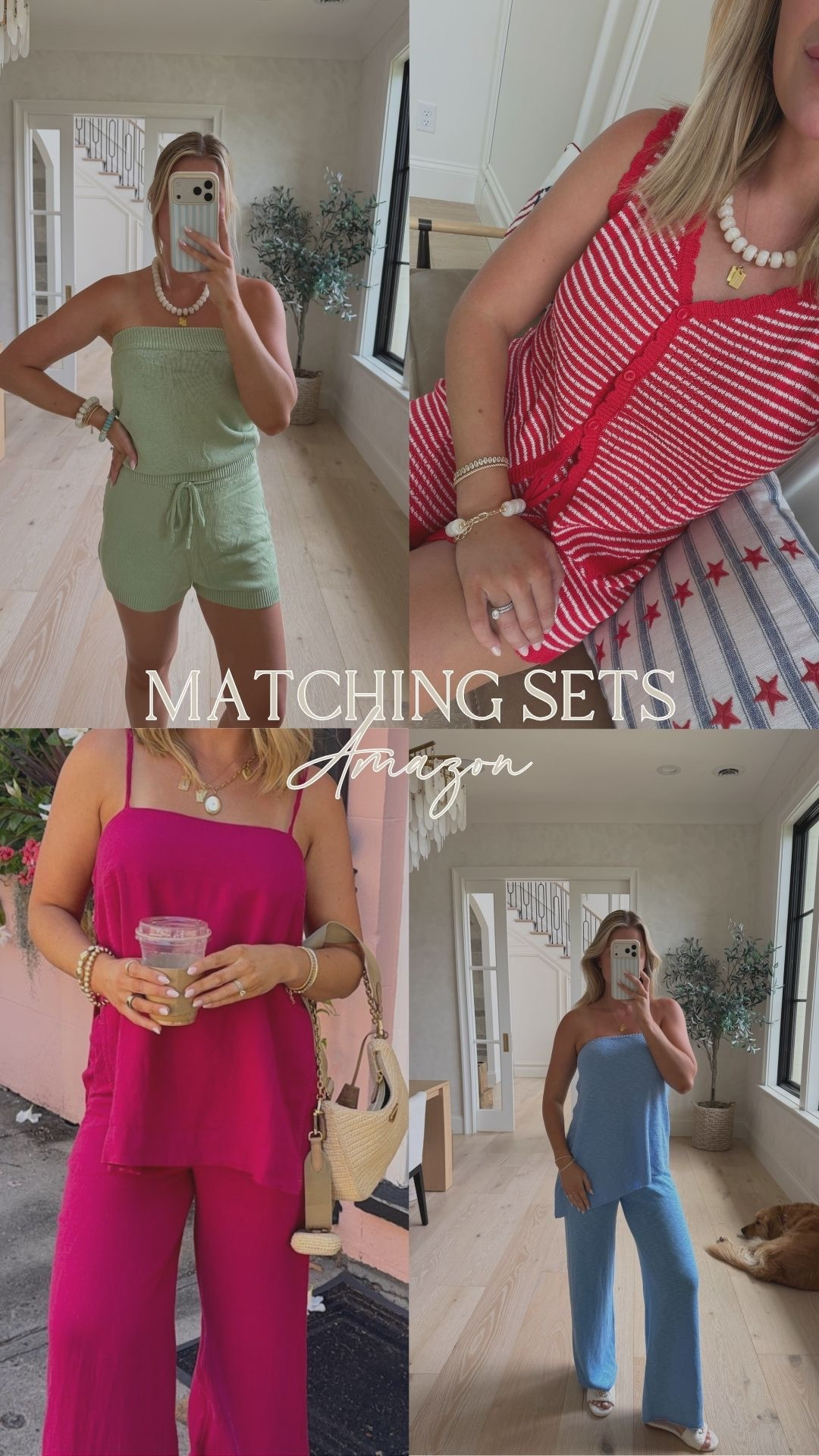 Affordable look a like amazon matching sets. If there is one thing about me, it's that I live for a matching set on the day to day. These are some of my favorites that I rotate through all spring & summer!



amazon finds, amazon sets, matching sets, ootd, outfit inspo, summer inspo, mom life, comfy outfits 

 #LTKootd #LTKmomlife #LTKSeasonal