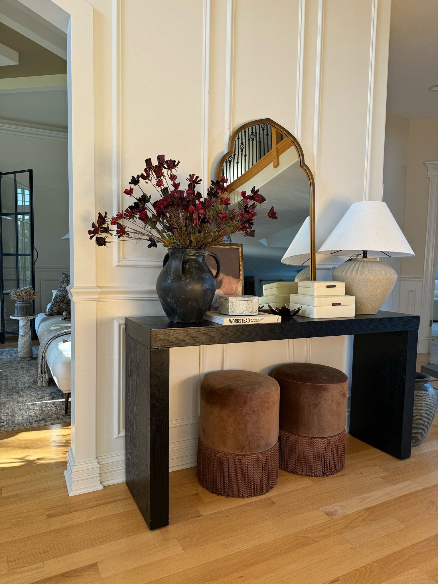 Fall entryway styling idea 🍂 And my favorite console table that’s affordable but looks high end! 

@wayfair #wayfairfinds #wayfairhome #wayfair #walmartfinds #amazonhome #potterybarn #mcgeeandco #homedecor @target @targetstyle #targetstyle #target @walmart 

#LTKSaleAlert #LTKHome #LTKFallSale