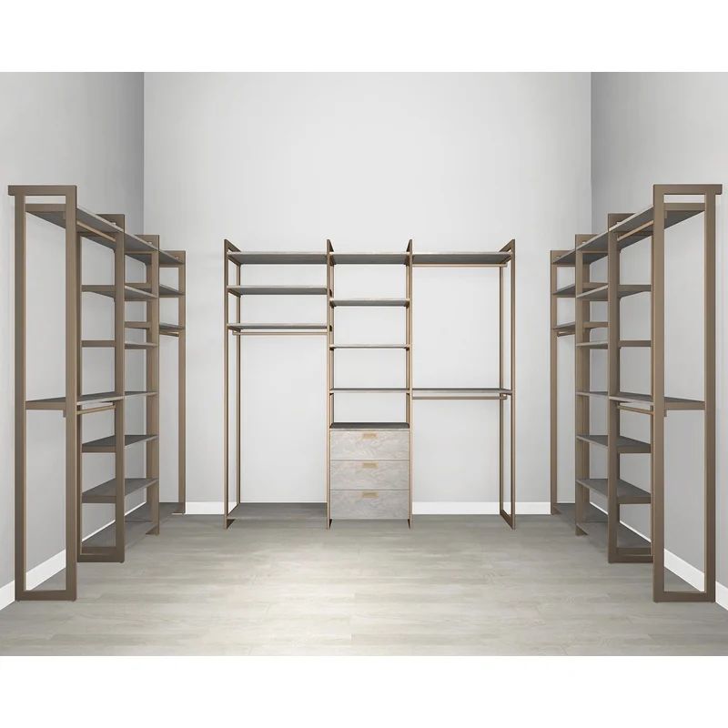 California Closets® The Everyday System™ 230" W Walk-In Sets | Wayfair North America