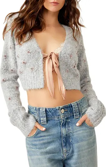 Twinkle Tie Front Crop Cardigan | Nordstrom