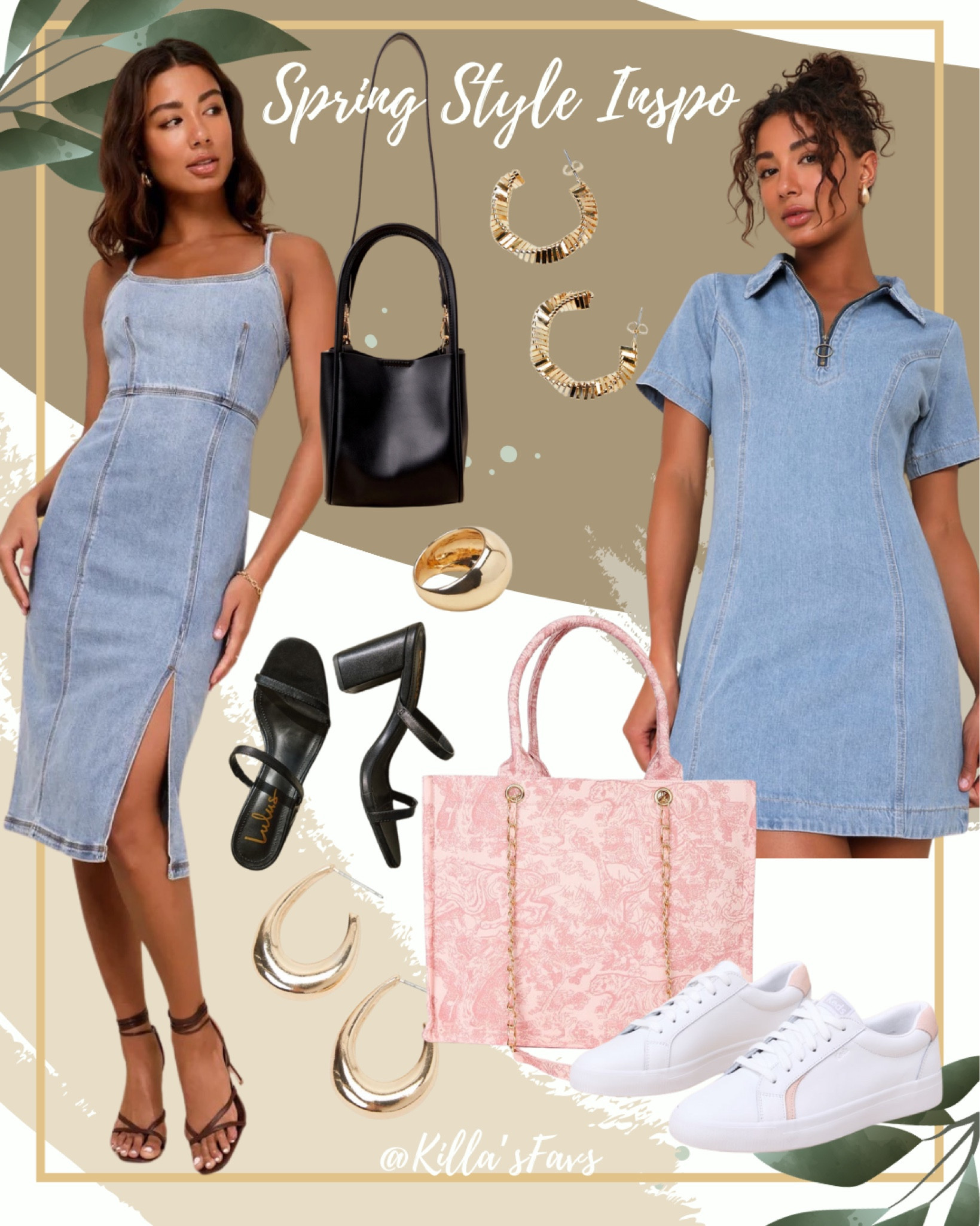 Denim inspired spring looks💙

#denim #denimdress #sneakers #heels #bags #accessories #spring #springfashion #springstyle

#LTKstyletip #LTKshoecrush #LTKitbag