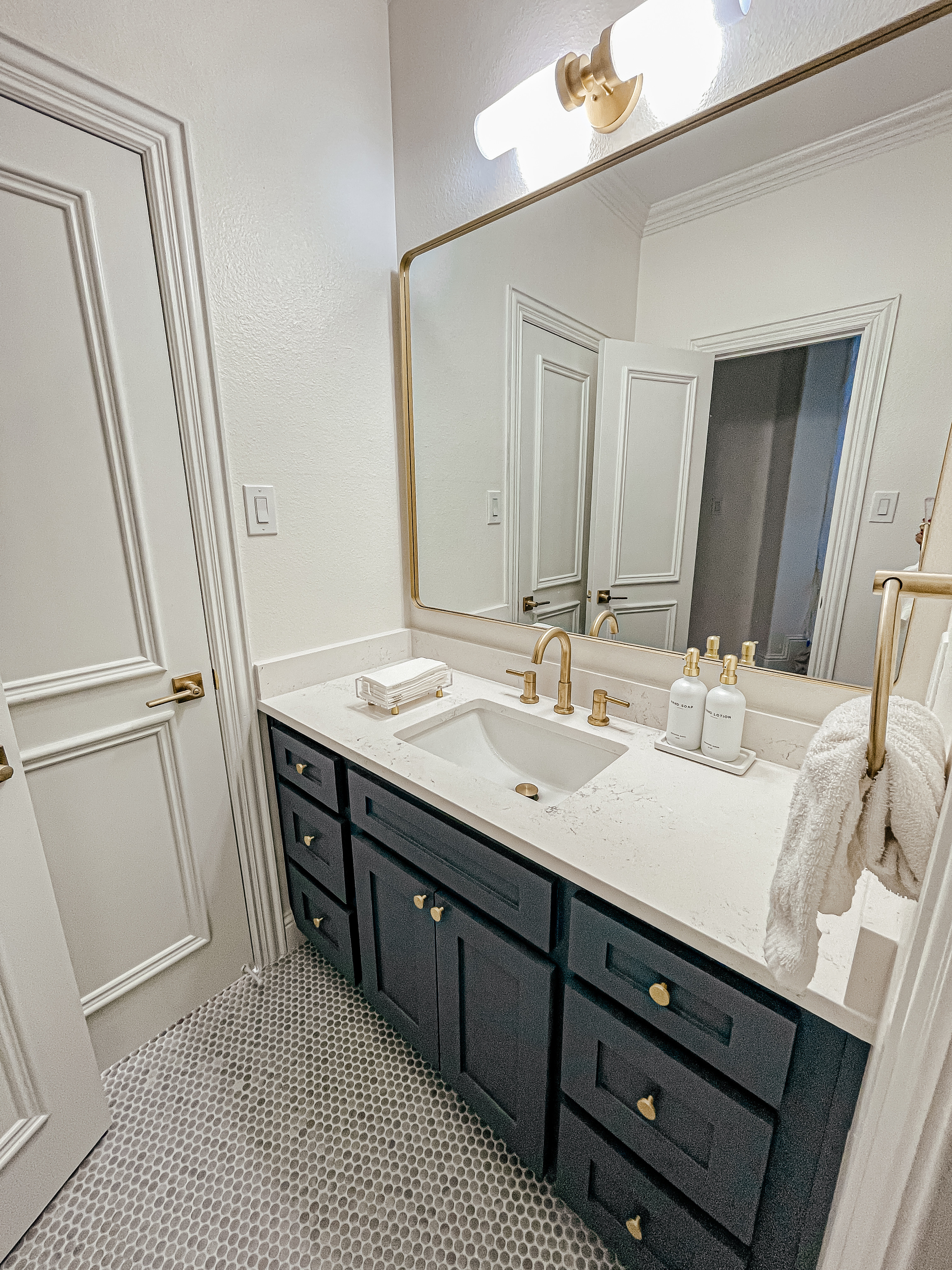 Bathroom. Home decor. Target. Home Depot. Lowe’s. Bathroom transformation. Sink. Cabinet. Lights. Sconces. Mirror. 

Comment SHOP below to receive a DM with the link to shop this post on my LTK ⬇ https://liketk.it/53xJq #ltkactive #ltkhome #ltksalealert

#LTKActive #LTKHome #LTKSaleAlert