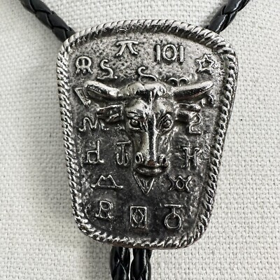 Western Silver Steer Head Ranch Cattle Branded Bolo Tie  | eBay | eBay US
