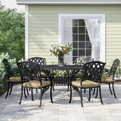 Neel 7 Piece Dining Set with Cushion | Wayfair North America