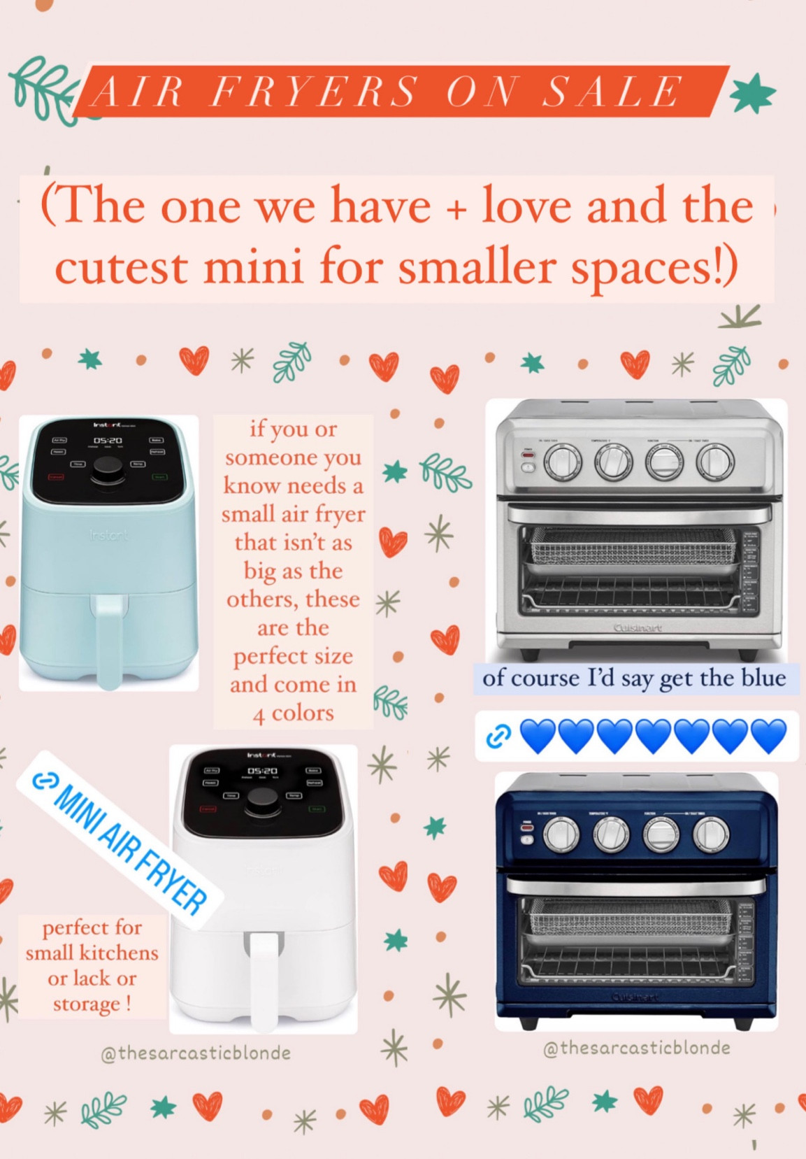 air fryer on sale 
We have the cuisinart and love it ! 


#LTKGiftGuide #LTKCyberWeek #LTKhome