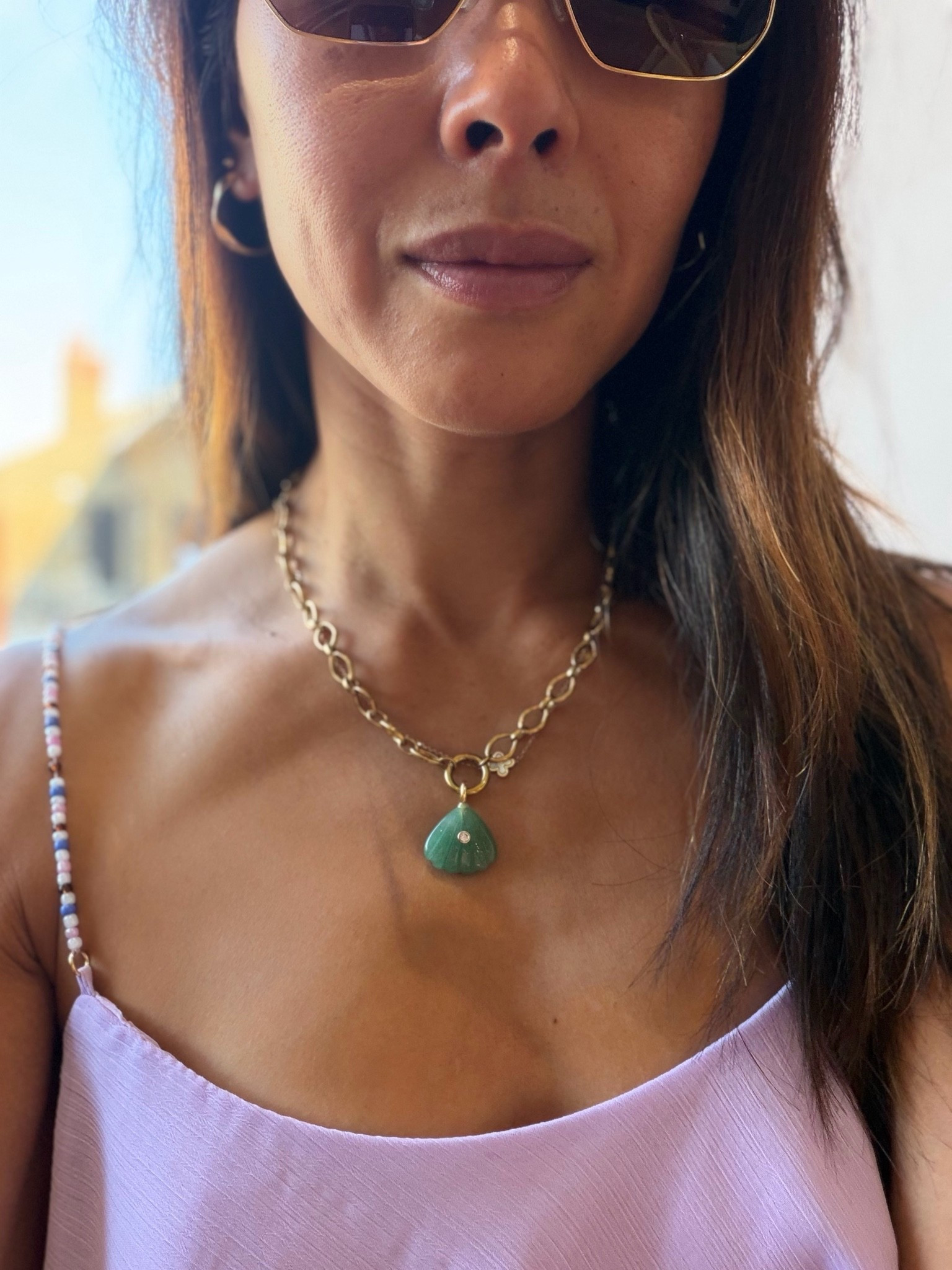 So much love for my necklace with green pendant! It’s second stories and I’ve linked

#LTKuk #LTKsummer