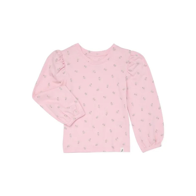 easy-peasy Toddler Girl Long Puff Sleeve T-Shirt, Sizes 18M-5T | Walmart (US)