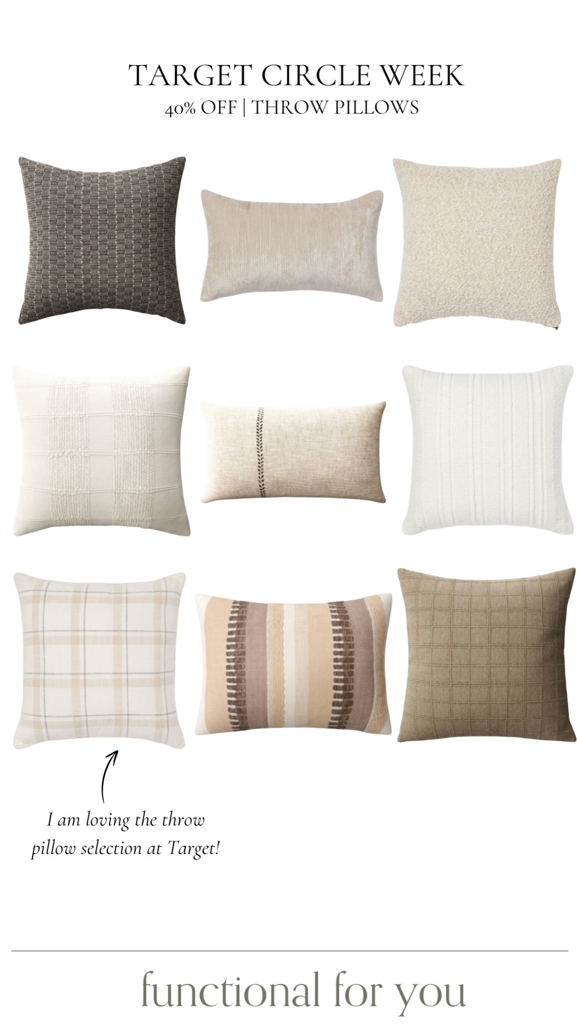 Target Circle Week- 40% off throw pillows! Here’s my selections from the sale!







Throw pillows, decorative pillows, home decor, target circle week

#LTKHome #LTKStyleTip #LTKFindsUnder100