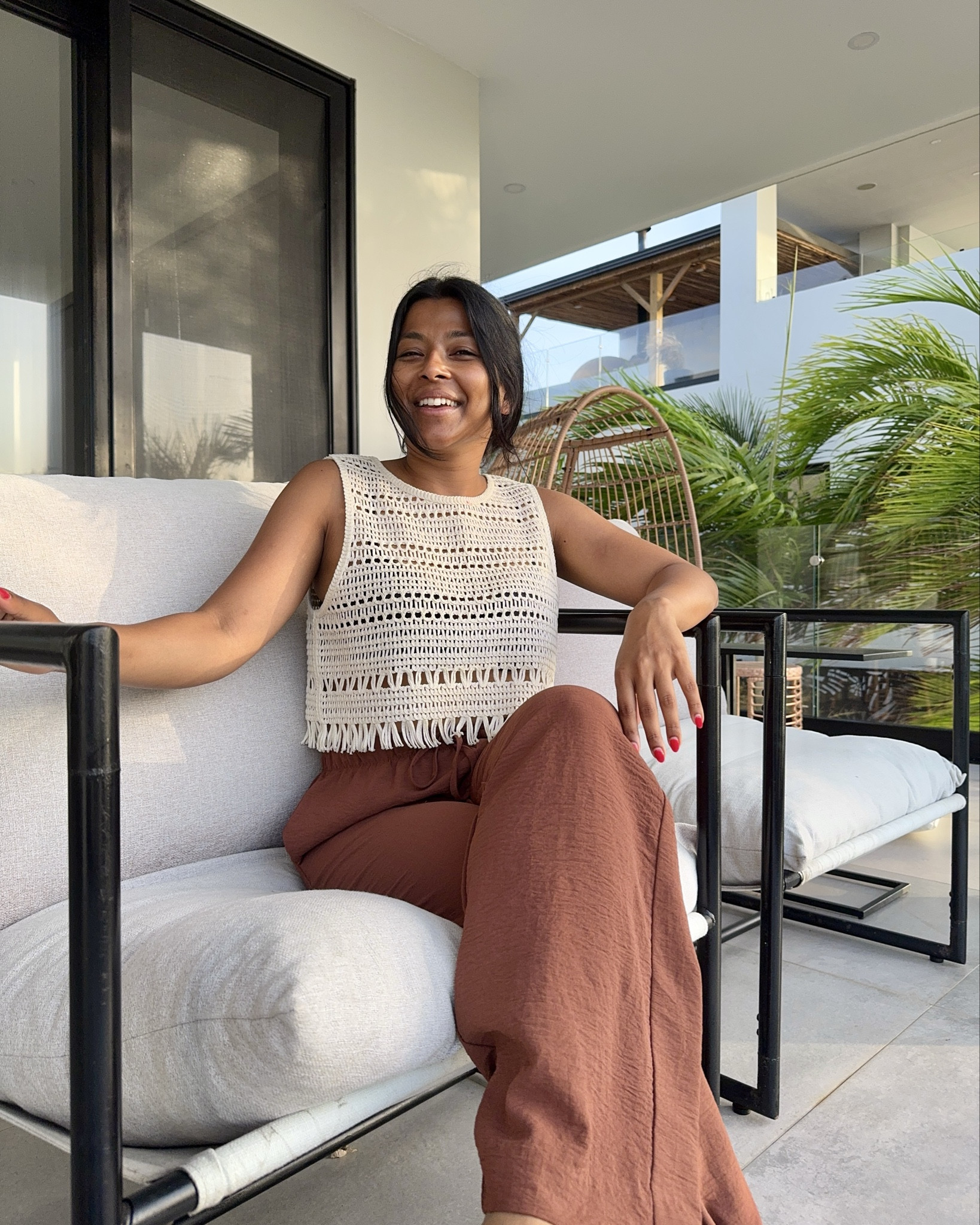 Summer vacation outfit idea. Crochet top is from H&M. Recommend sizing down. Linen pants are from Amazon & come in many colors. Travel outfit. 



#LTKTravel #LTKSummerEdit #LTKFindsUnder50