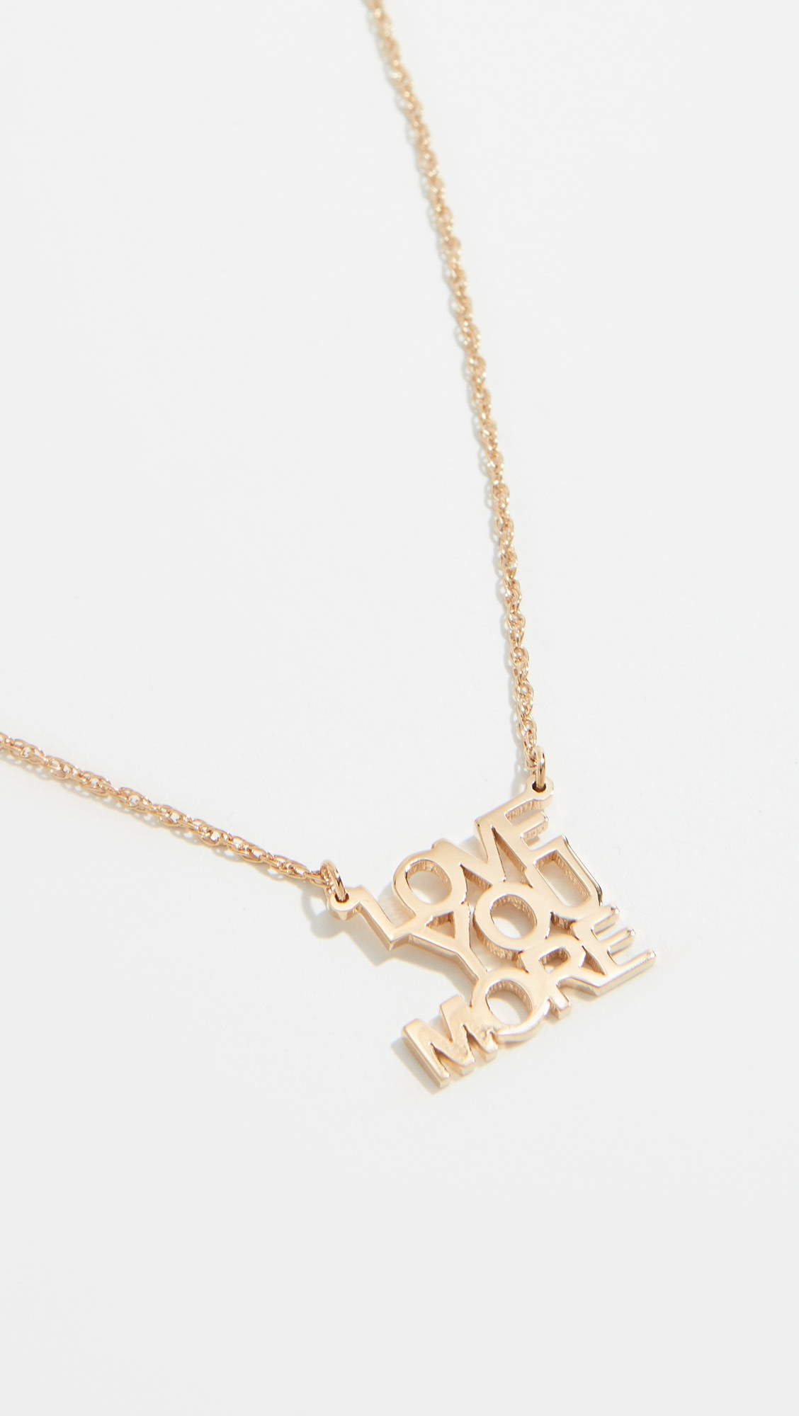 Love You More Mini Necklace and Love You More Mini Pendant | Shopbop