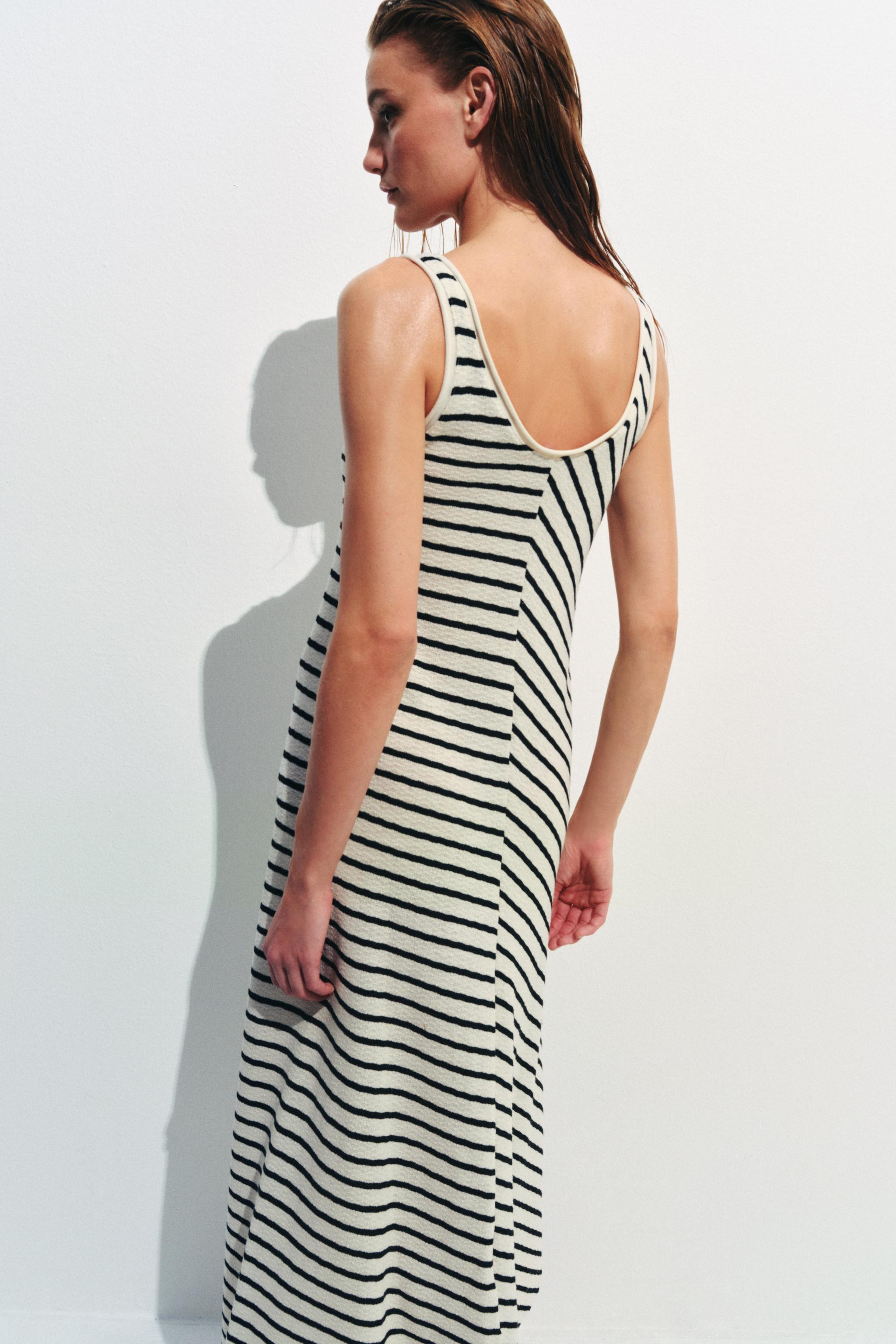 STRIPED RUSTIC DRESS | Zara US