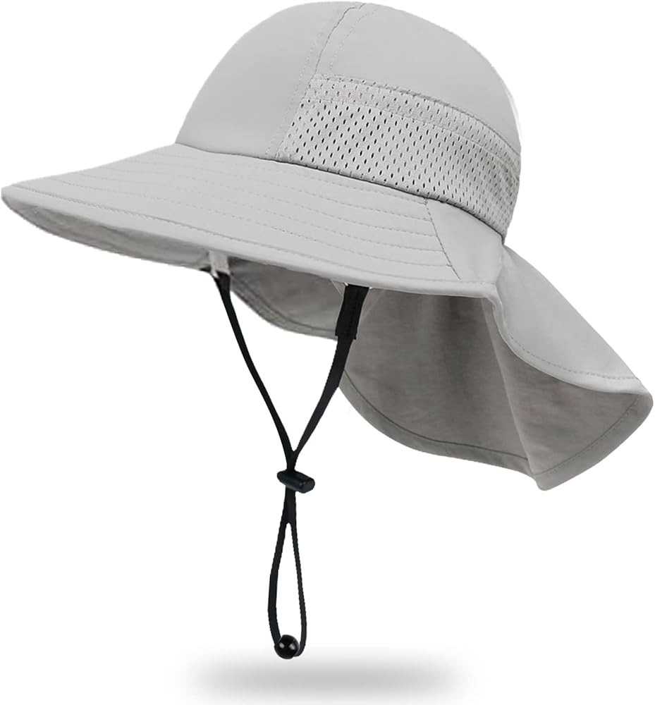 Toddler Baby Sun Hat Kids Summer UPF 50+ for Boys Girls Adjustable Beach Hats with Bucket Wide Br... | Amazon (US)