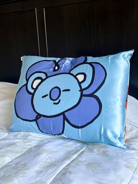 The cutest satin pillowcases! Using a satin pillowcase like this can help reduce hair breakage and tame frizz. The new BT21 collection has 8 double sized floral and bright designs to choose from. Koya, RJ, Shooky, Mang, Chimmy, Tata, Cooky, and Van  

#LTKbeauty #LTKstyletip #LTKhome