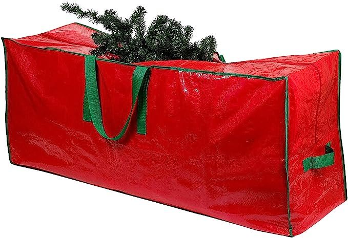 Christmas Tree Storage Bag - Stores a 9-Foot Artificial Xmas Holiday Tree. Durable Waterproof Mat... | Amazon (US)