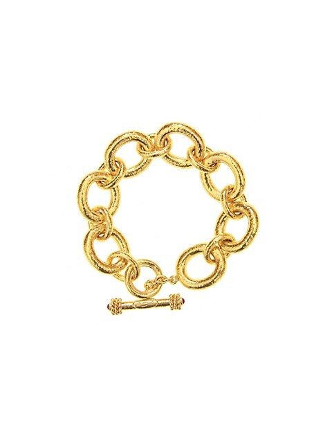 19K Yellow Gold Padova Link Bracelet | Saks Fifth Avenue