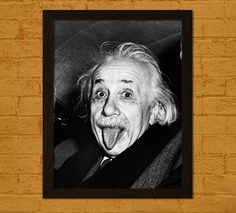 Einstein Tongue Out Print 1951 Einstein Poster Albert Einstein Print Birthday Gift Idea Einstein ... | Etsy (CAD)