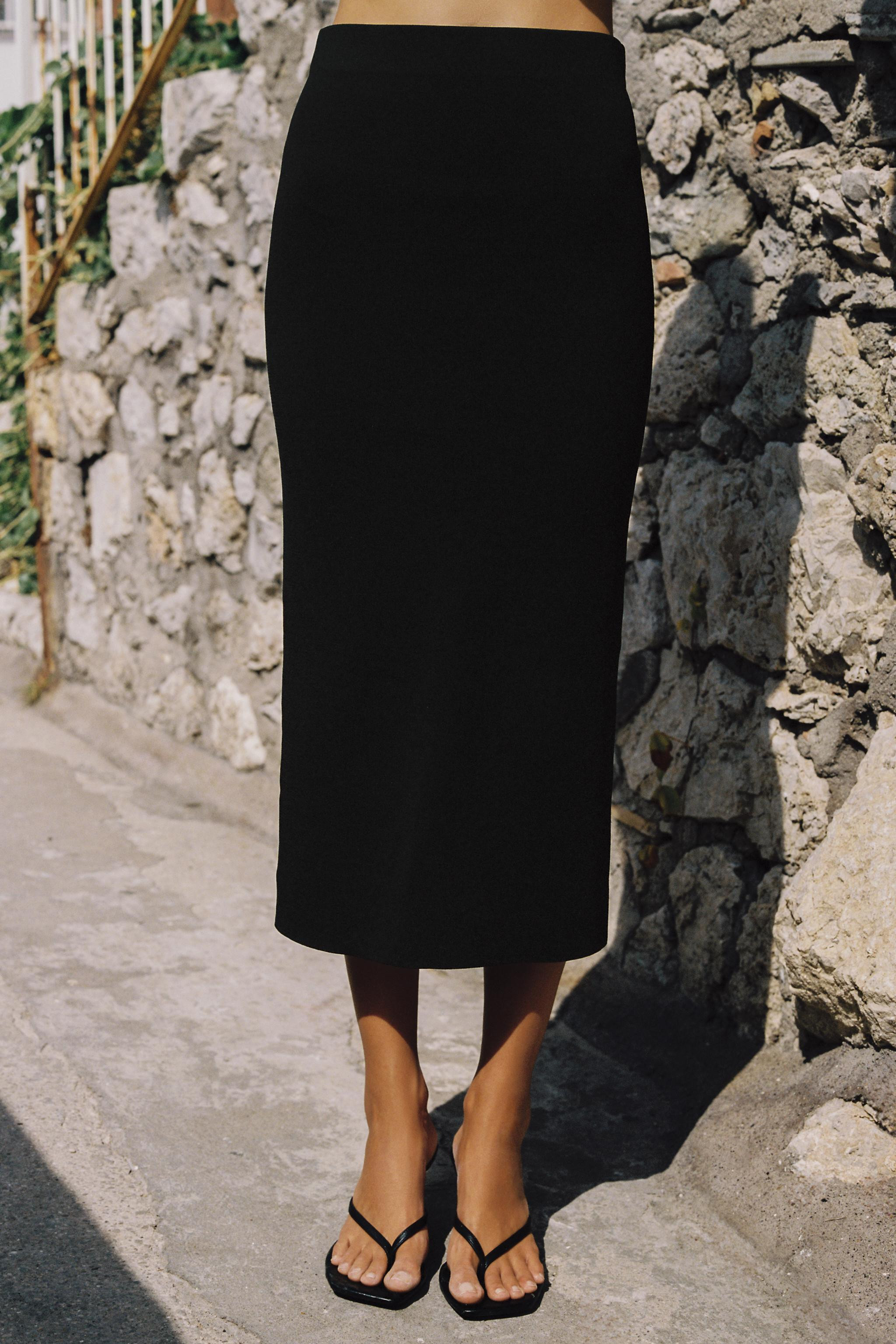 KNIT MIDI SKIRT | Zara US