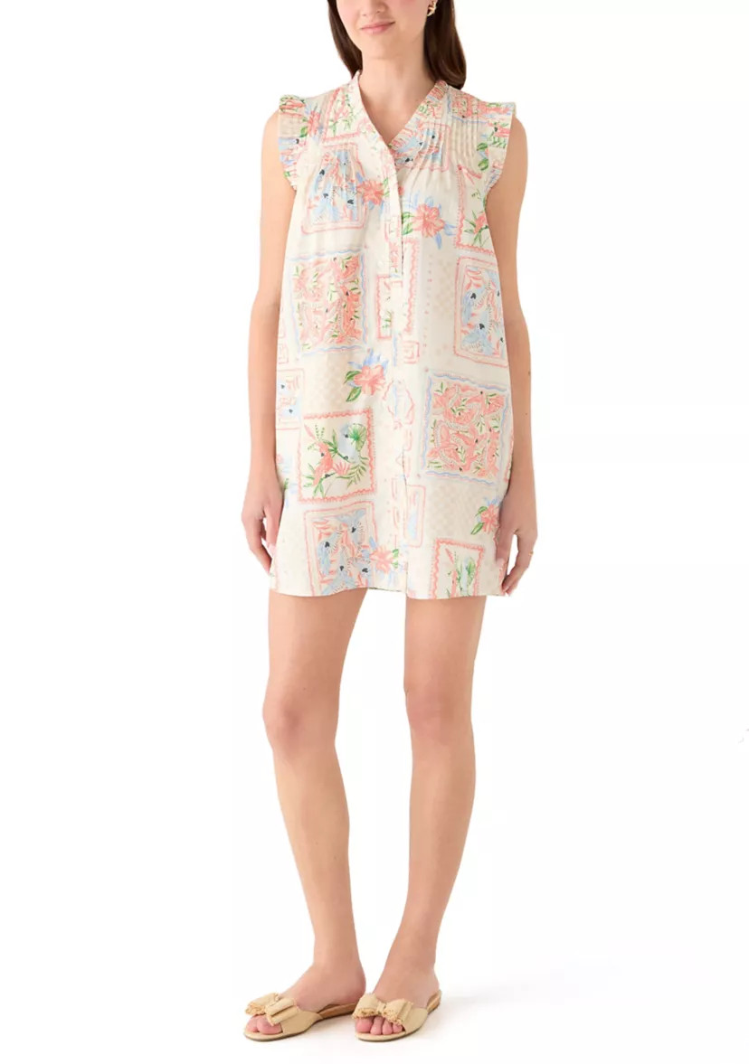 Women's Sleeveless Print Ruffle Dress | Belk