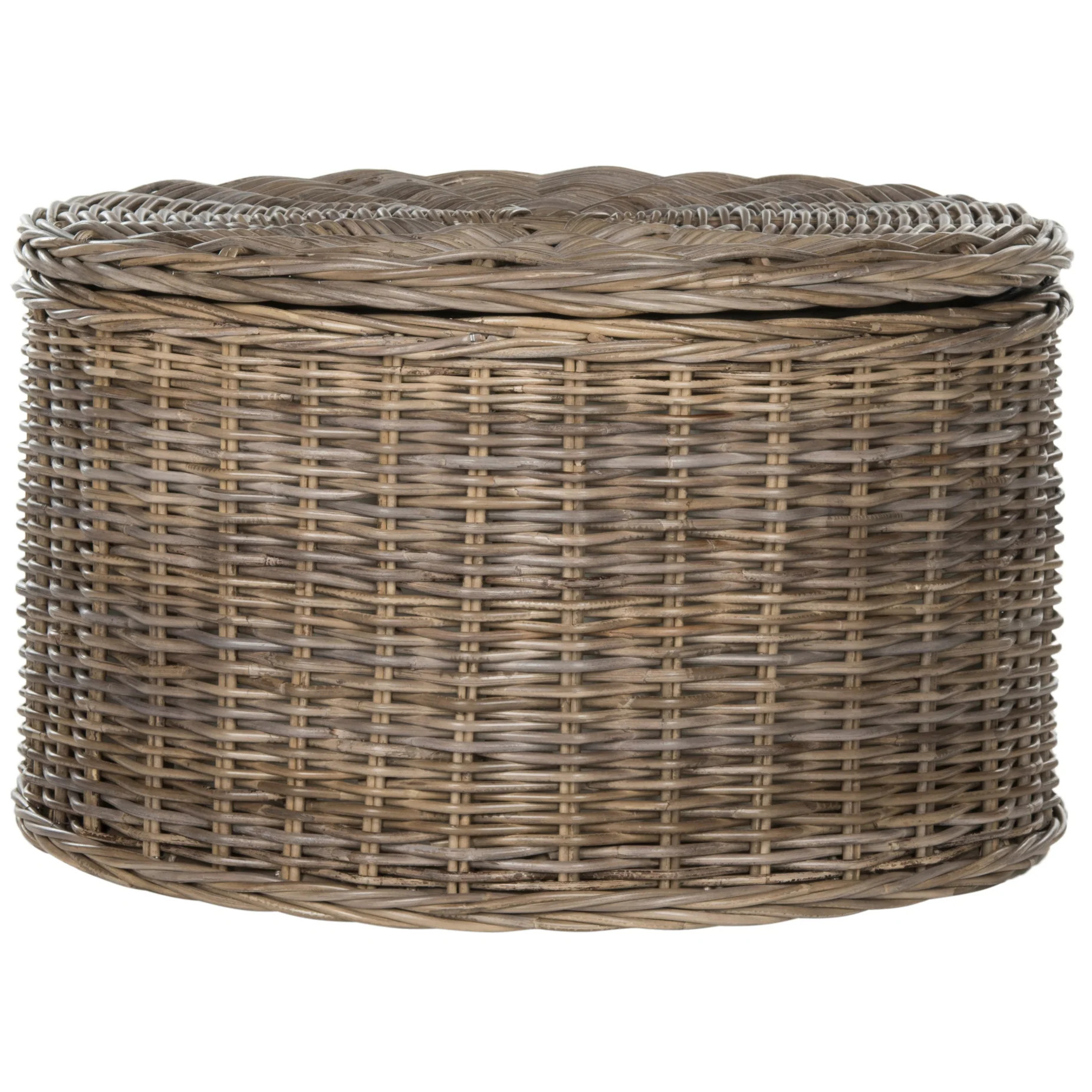 SAFAVIEH Shafika Wicker Storage Coffee Table - 28.5" x 28.5" x 17" - 29Wx29Dx17H - On Sale - Over... | Overstock