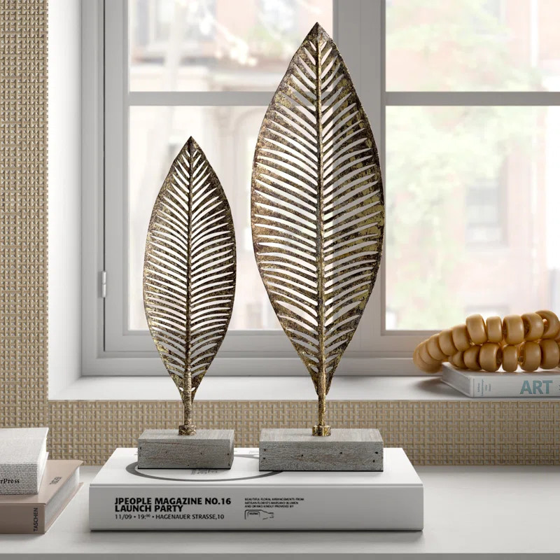Devine Leaf on Wood Base | Wayfair North America
