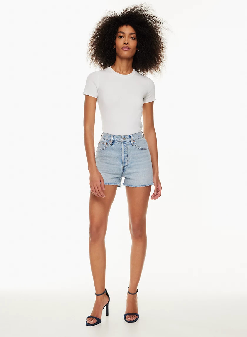 THE '50S ARLO HI-RISE JEAN SHORT | Aritzia