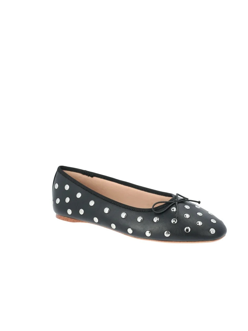 Time and Tru Women's Studded Ballet Flats | Walmart (US)
