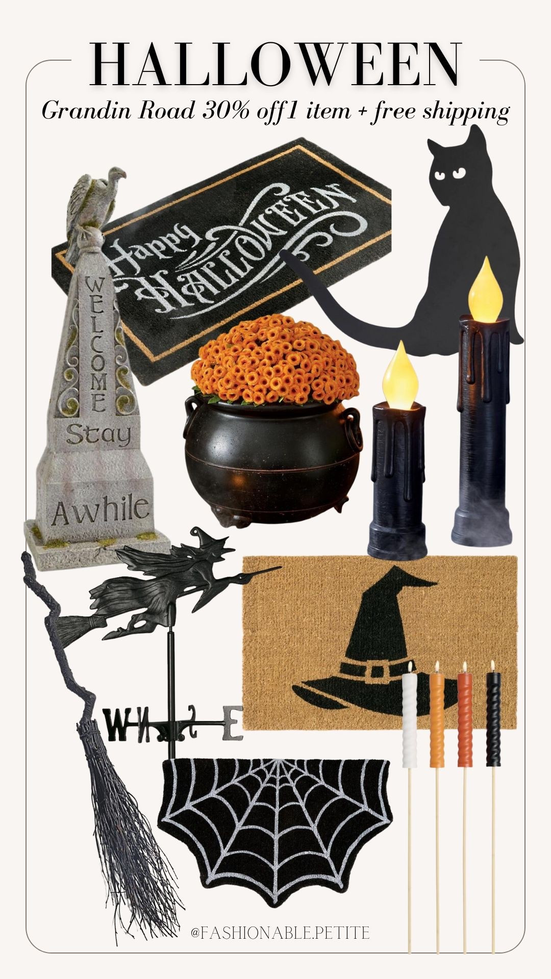 Outdoor Halloween decor from Grandin road! 30% off 1 item plus free shipping!


Halloween, Halloween decor, outdoor Halloween decor, fall decor 

#LTKSeasonal #LTKSaleAlert #LTKHome