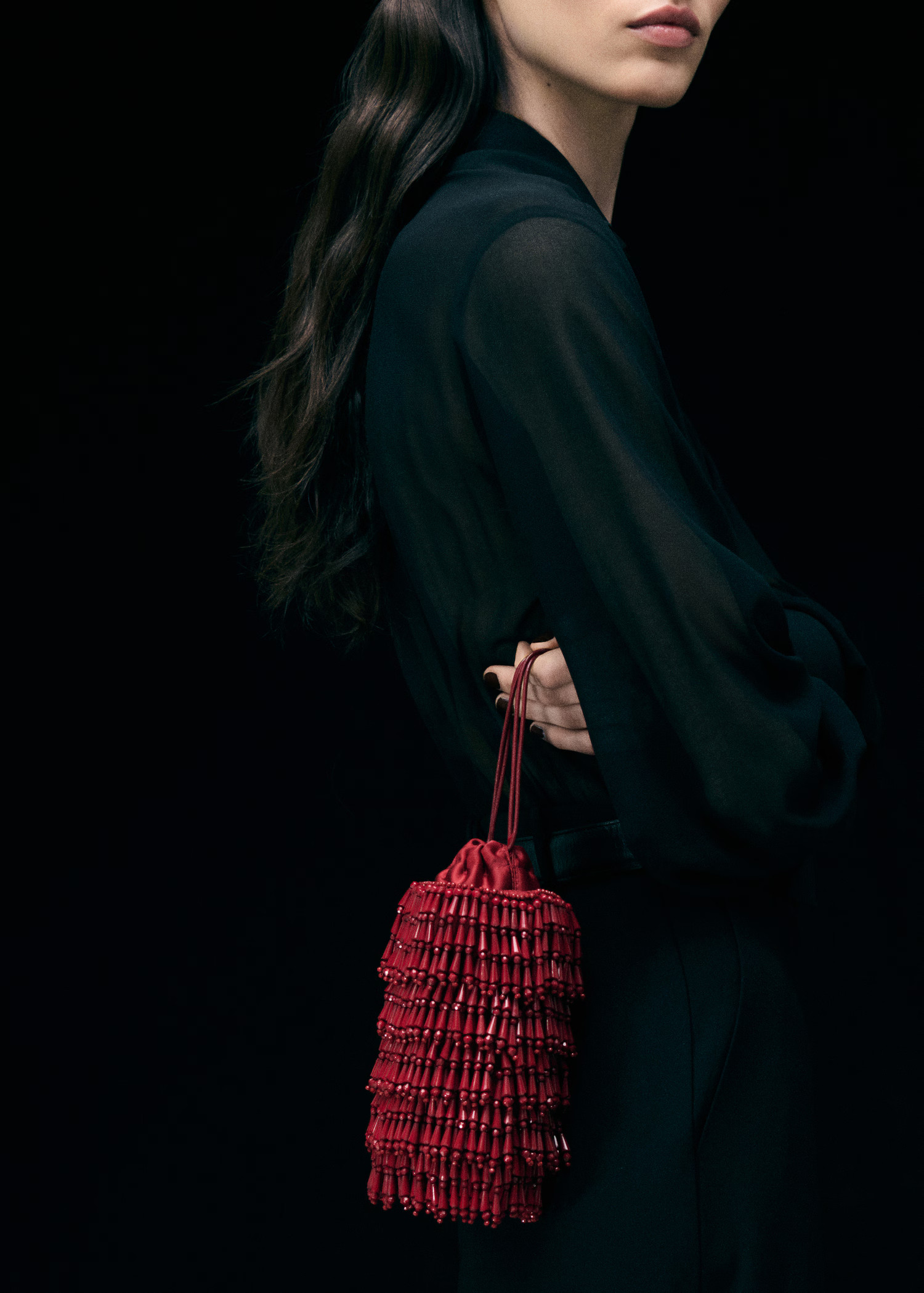 Beaded handbag - Women | MANGO USA | Mango (US/MX/AU)