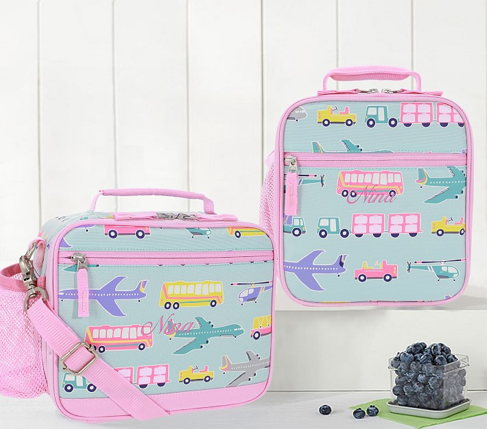 Mackenzie Aqua Transportation Glow-in-the-Dark Lunch Boxes | Pottery Barn Kids