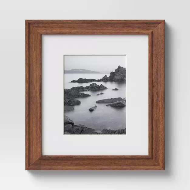 Wood Matted Wall Frame Midtone Woodgrain - Threshold™ | Target