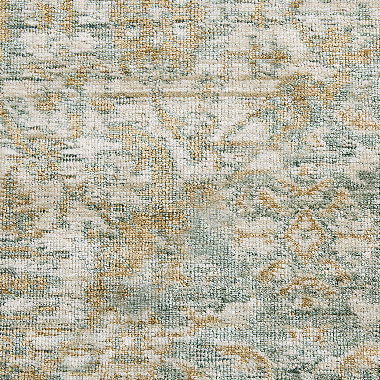 Cairo Wool Blend Traditional Handwoven Green Area Rug 8'x10' | Crate & Barrel | Crate & Barrel