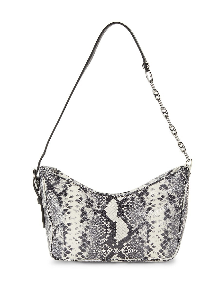 Marc Jacobs Women's Snakeskin Leather Shoulder Bag - White Black | Saks Fifth Avenue OFF 5TH