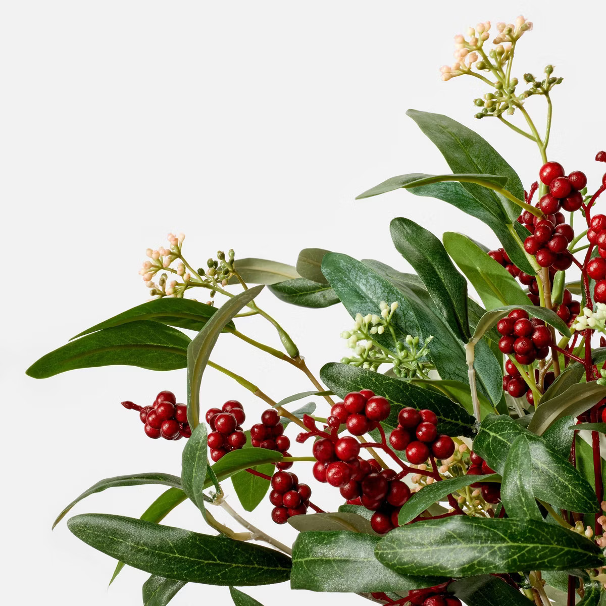 Eucalyptus with Red Berry Holiday Artificial Arrangement - Threshold™ designed with Studio McGe... | Target