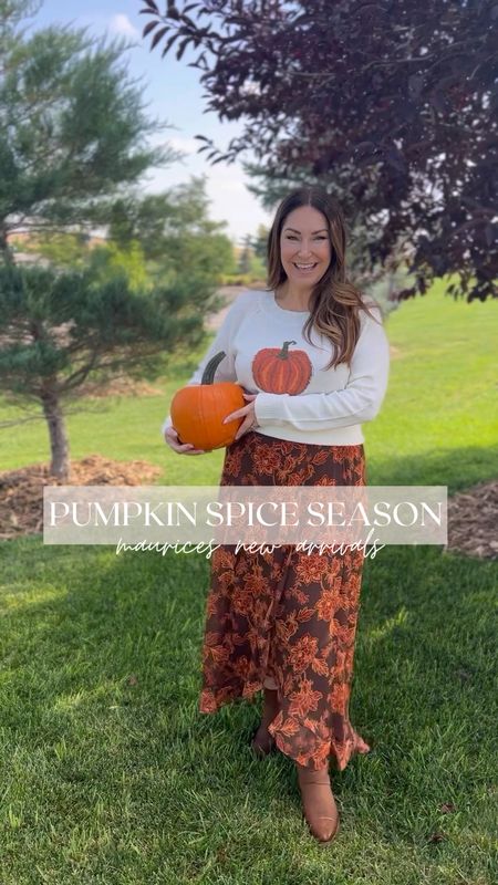 Fall outfits from Maurice’s 

Fit tips: sweater runs generous size down if inbetween // skirt tts // sweatshirt, size up for more loose, fit, wearing a large

#LTKSeasonal #LTKHalloween #LTKmidsize