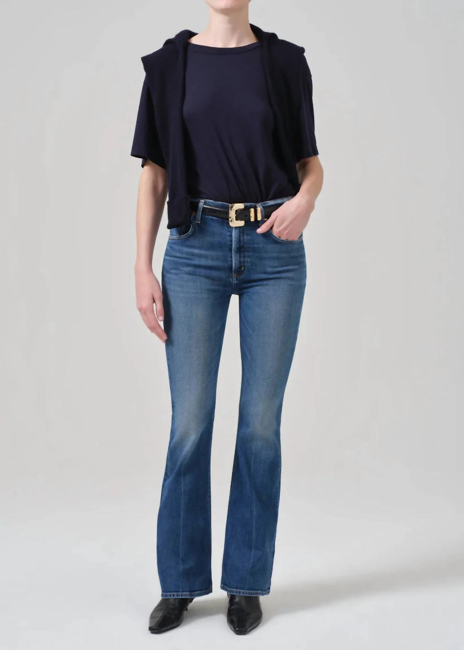 Lilah Bootcut Denim In Abalone | Shop Simon