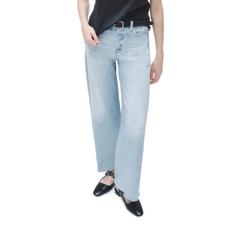 rag & bone Miramar Sofie High Waist Ankle Wide Leg Terry Sweatpant Jeans in Venice at Nordstrom, Size 29 | Nordstrom