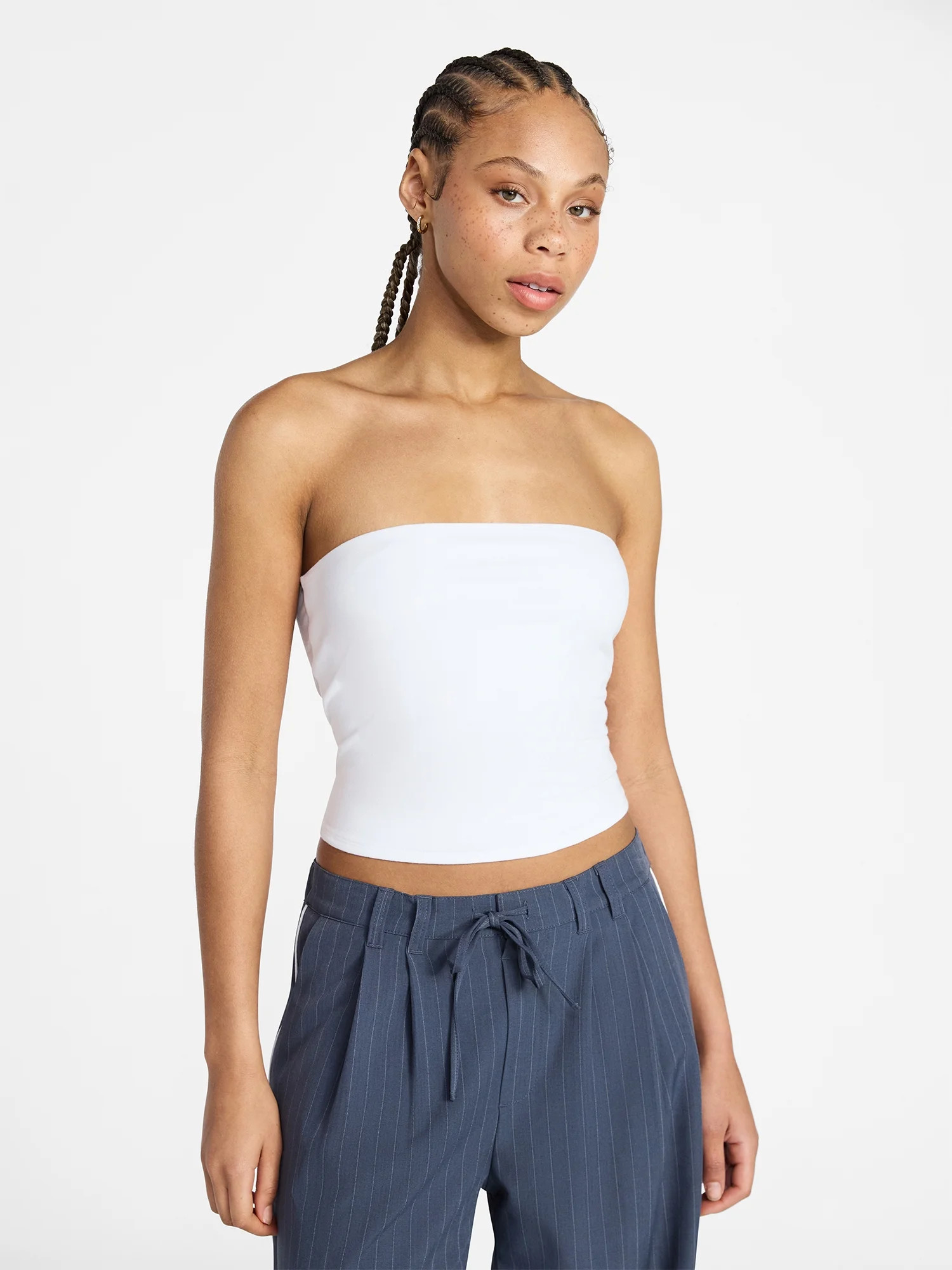 No Boundaries Cropped Tube Top, Women's XXS-XXL | Walmart (US)