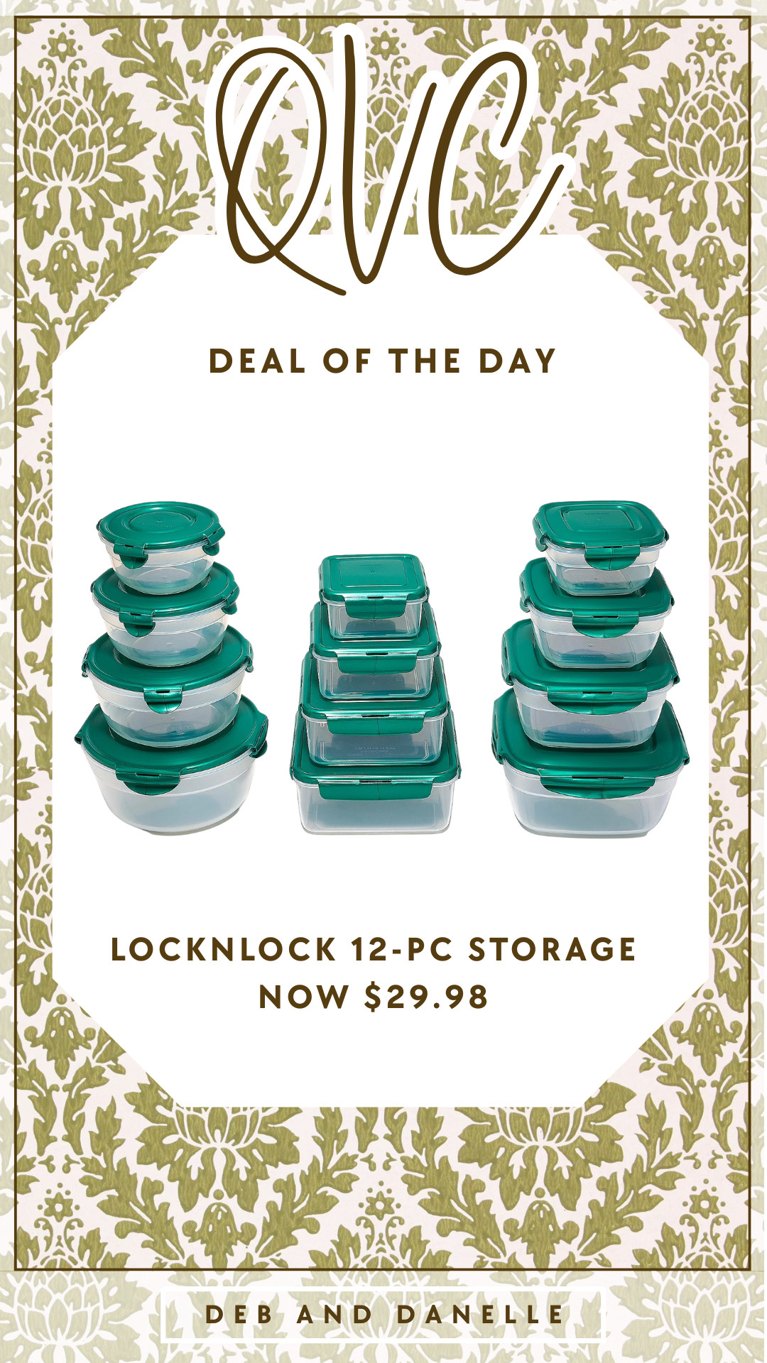 Deal of the Day: we love our LockNLock storage containers. They are currently on sale from @QVC. This is a 12-piece nestable set and comes in a variety of different color options.  

 #LTKHome #LTKSaleAlert #LTKFindsUnder50