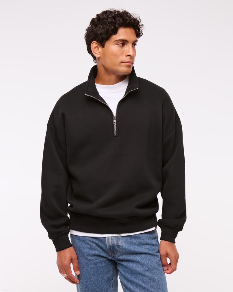 Essential Half-Zip Sweatshirt | Abercrombie & Fitch (US)