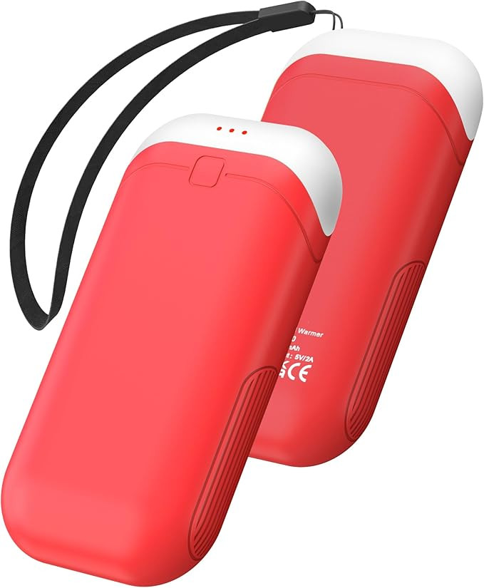 Hand Warmers Rechargeable [Equipped with Heat-conducting Silicone][Double-Sided Heating] [Shockpr... | Amazon (US)