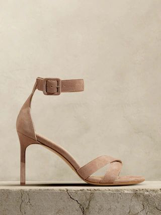 Terrazzo Suede High-Heel Sandal | Banana Republic (US)
