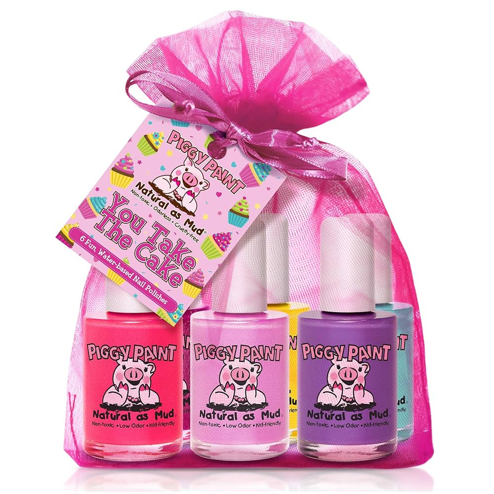 Piggy Paint | 100% Non-Toxic Girls Nail Polish | Safe, Cruelty-free, Vegan, & Low Odor for Kids| ... | Amazon (US)