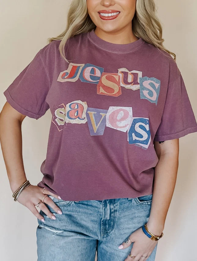 Jesus Saves Poster Tee | Worthy Wear
