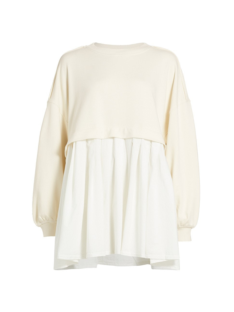 Women's Eleanor Pleated Trapeze Sweatshirt - Grey Combo - Size XL | Saks Fifth Avenue