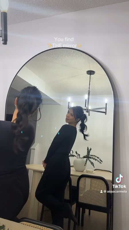 Found the most perfect xl mirror to finish our space. 
