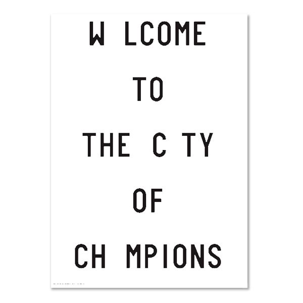 Caledonia Jane - Welcome To The City Of Champions Poster - 70x100 cm | Trouva (Global)