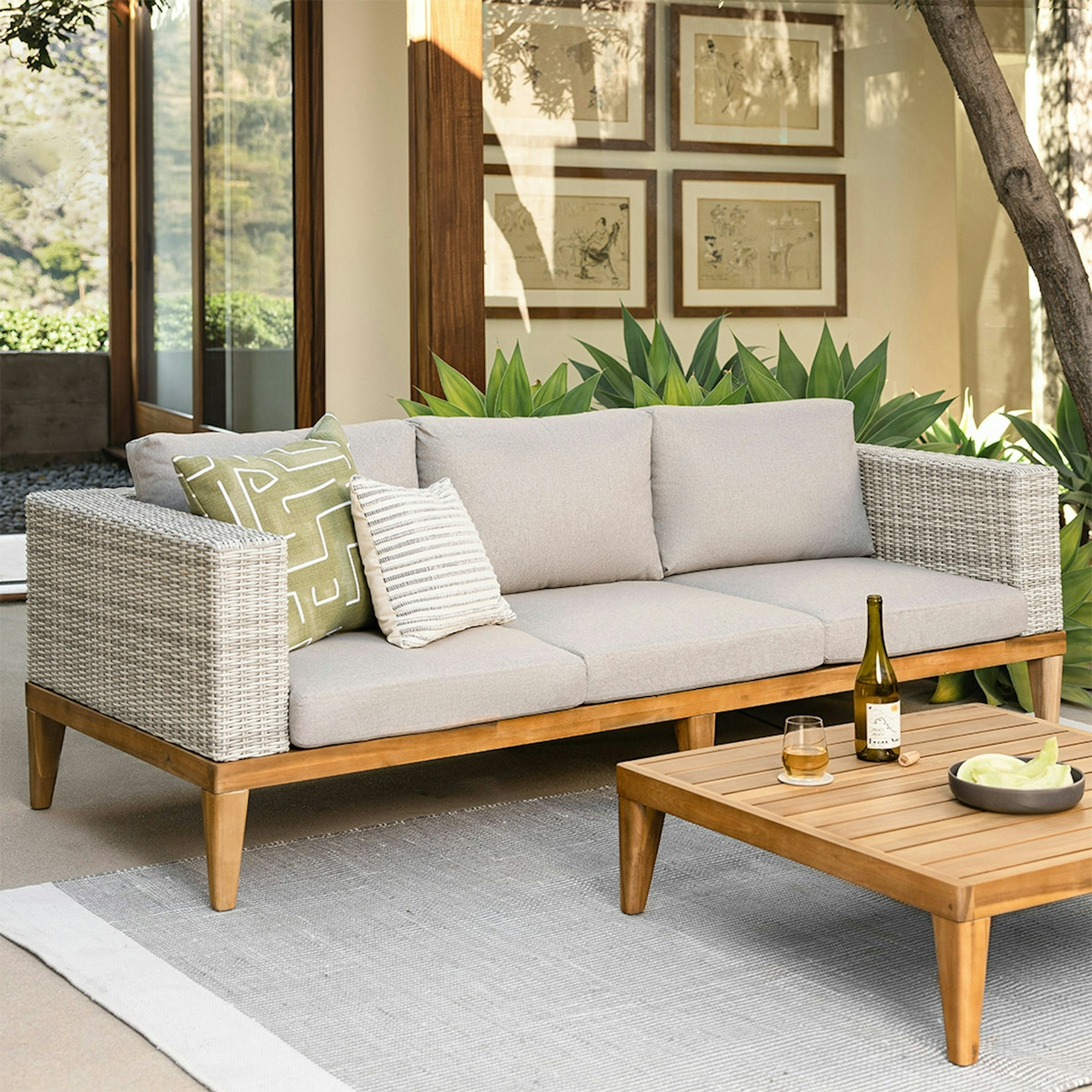 Urba 88.5" Outdoor Sofa - Beach Sand | Article