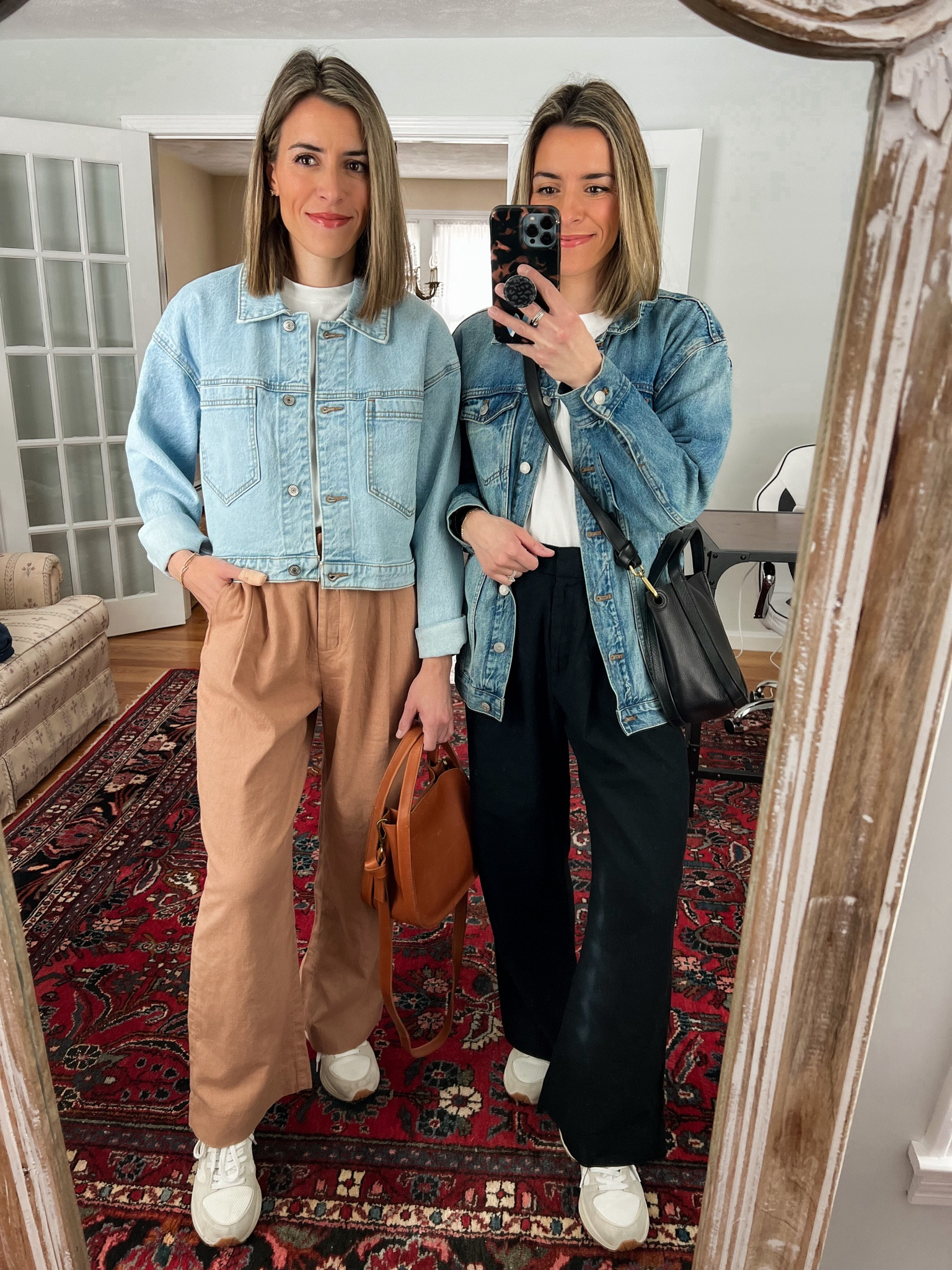 pants size small
jean jacket size small 

Spring outfits, Abercrombie 

#LTKunder100 #LTKsalealert #LTKSeasonal